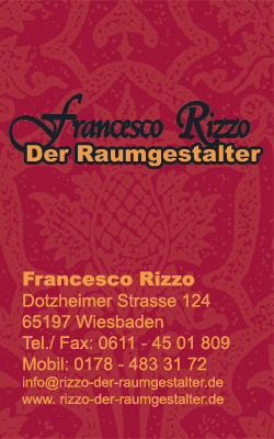 Francesco Rizzo  Der Raumgestalter, Wiesbaden